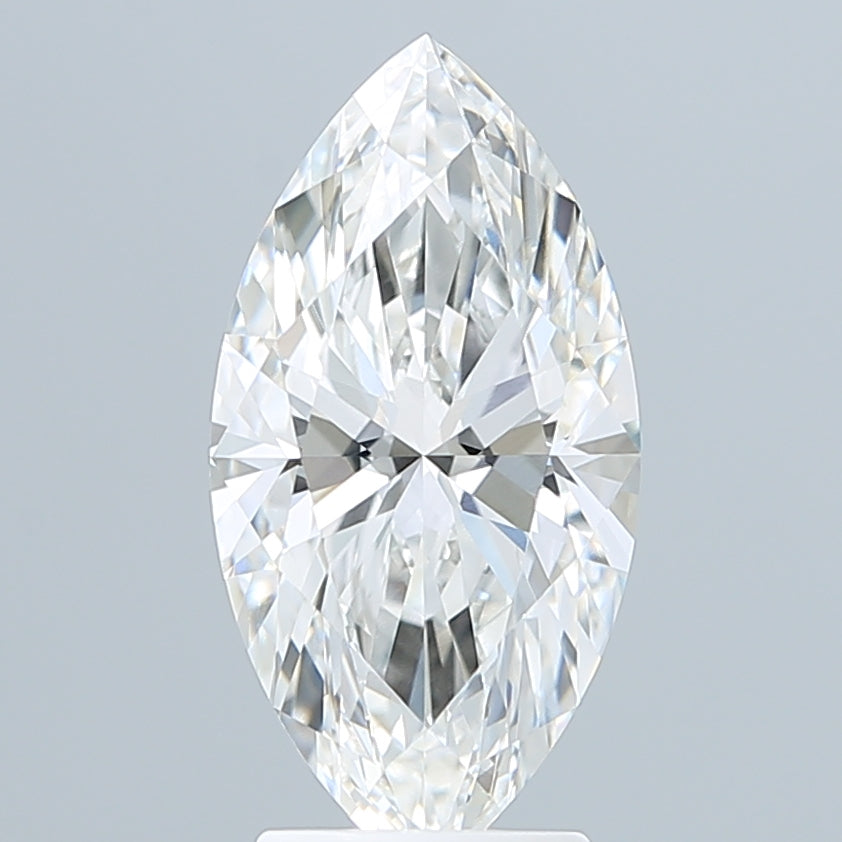 3.10 Carat Marquise Shaped, Ideal Cut, F Color, VVS2 Clarity, IGI Certified Lab Grown Diamond