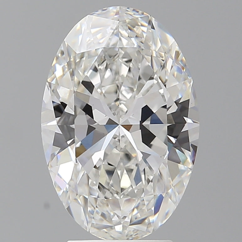 4.07 Carat Oval Shaped, Ideal Cut, F Color, VVS2 Clarity, IGI Certified Lab Grown Diamond