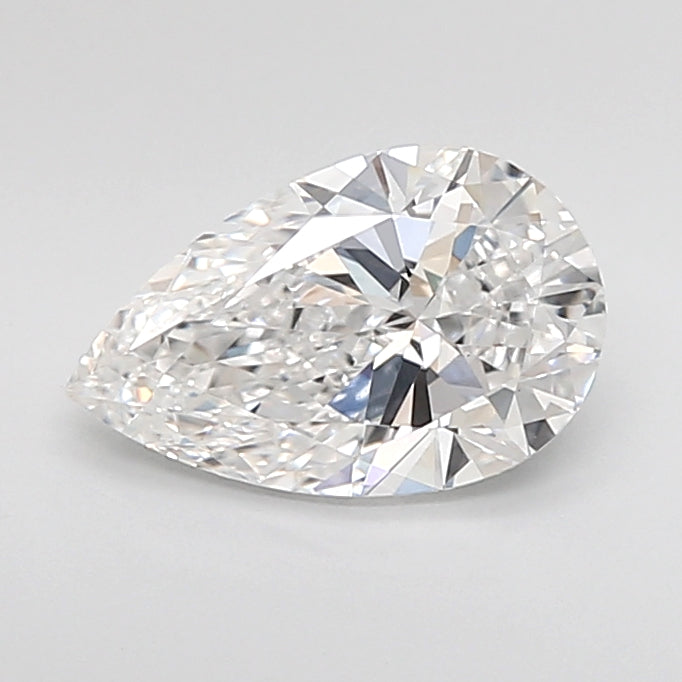1.70 Carat Pear Shaped, Very Good Cut, D Color, VVS2 Clarity, IGI Certified Lab Grown Diamond