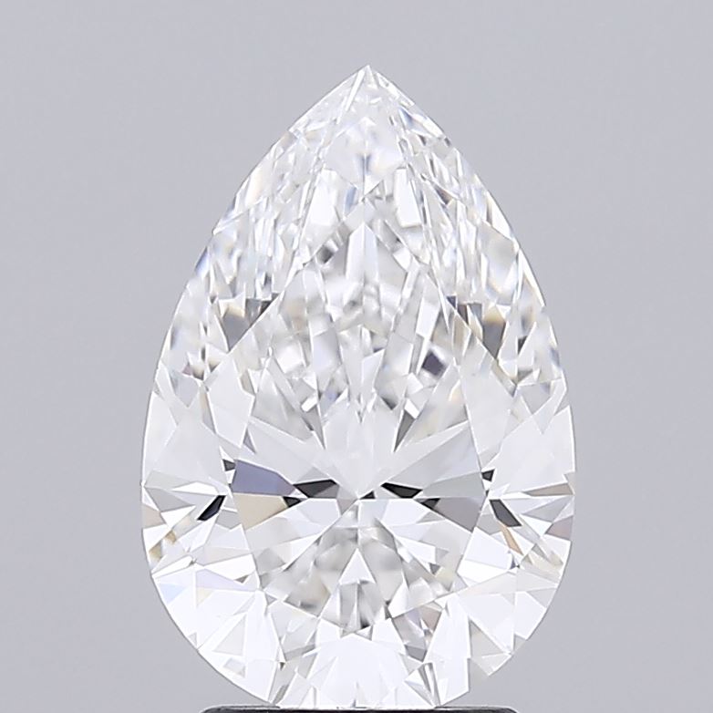 3.02 Carat Pear Shaped, Ideal Cut, E Color, VVS2 Clarity, IGI Certified Lab Grown Diamond