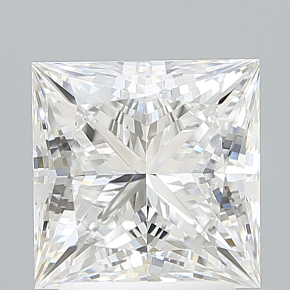 2.65 Carat Princess Shaped, Ideal Cut, E Color, VVS2 Clarity, IGI Certified Lab Grown Diamond