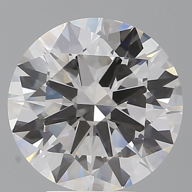 4.07 Carat Round Shaped, Excellent Cut, F Color, VVS2 Clarity, IGI Certified Lab Grown Diamond