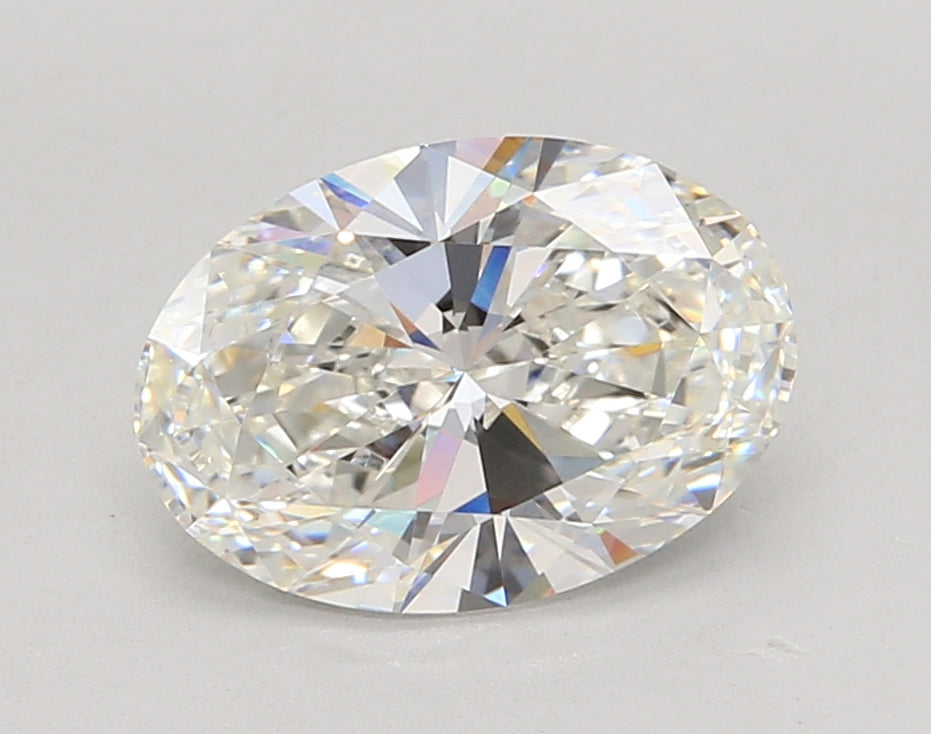 2.55 Carat Oval Shaped, Ideal Cut, F Color, VVS1 Clarity, IGI Certified Lab Grown Diamond