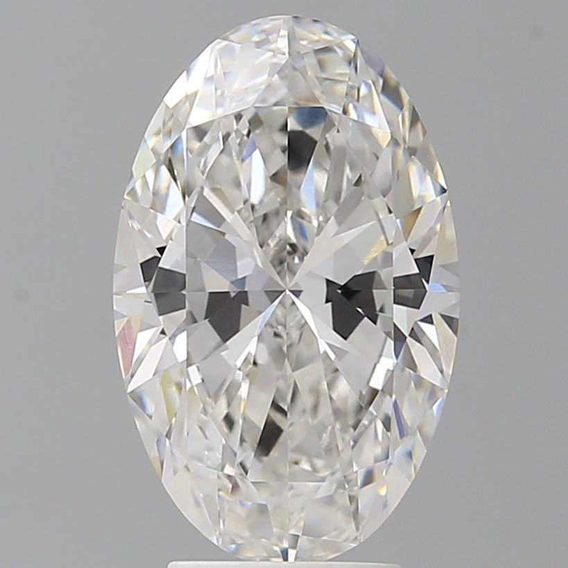 4.02 Carat Oval Shaped, Ideal Cut, F Color, VVS2 Clarity, IGI Certified Lab Grown Diamond