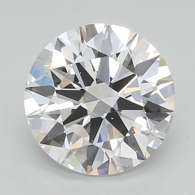 2.50 Carat Round Shaped, Ideal Cut, D Color, VS2 Clarity, IGI Certified Lab Grown Diamond