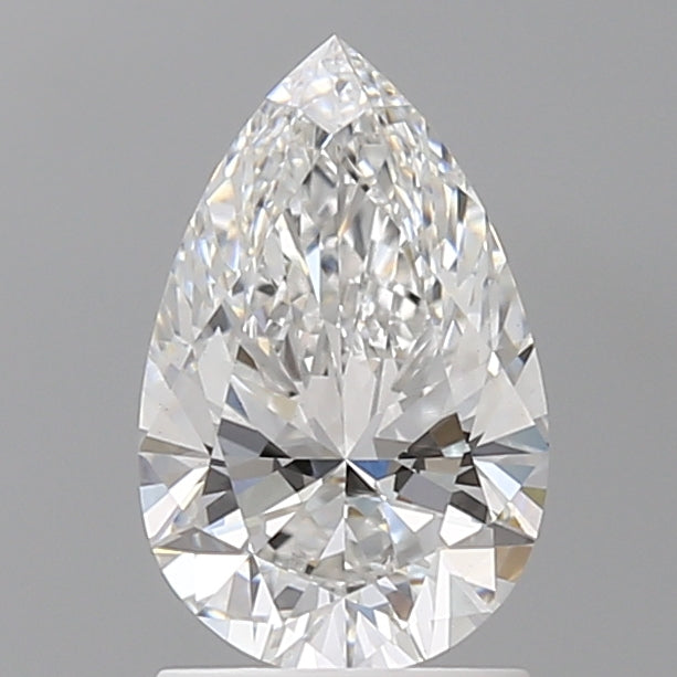 1.60 Carat Pear Shaped, Ideal Cut, E Color, VVS2 Clarity, IGI Certified Lab Grown Diamond