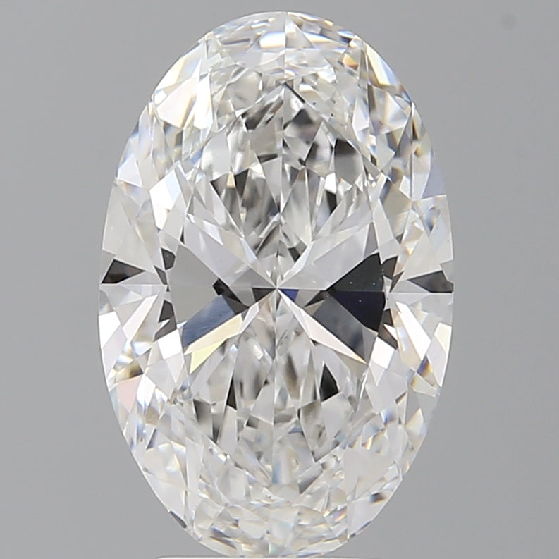 4.07 Carat Oval Shaped, Ideal Cut, E Color, VVS2 Clarity, IGI Certified Lab Grown Diamond
