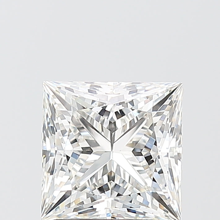 2.08 Carat Princess Shaped, Ideal Cut, G Color, VS1 Clarity, IGI Certified Lab Grown Diamond