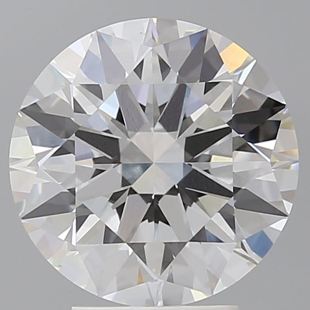 4.09 Carat Round Shaped, Ideal Cut, E Color, VVS2 Clarity, IGI Certified Lab Grown Diamond