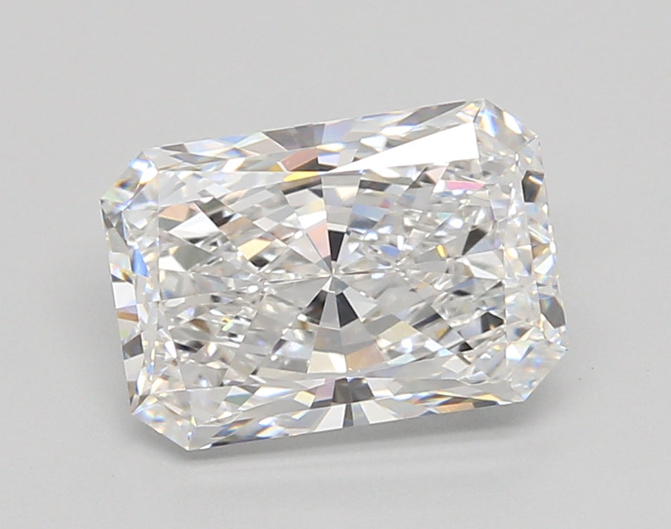 3.03 Carat Radiant Shaped, Ideal Cut, D Color, VVS1 Clarity, IGI Certified Lab Grown Diamond