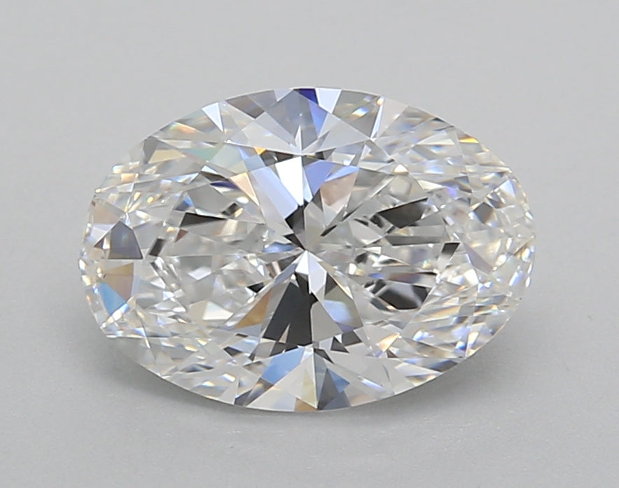 2.03 Carat Oval Shaped, Excellent Cut, D Color, VVS2 Clarity, IGI Certified Lab Grown Diamond