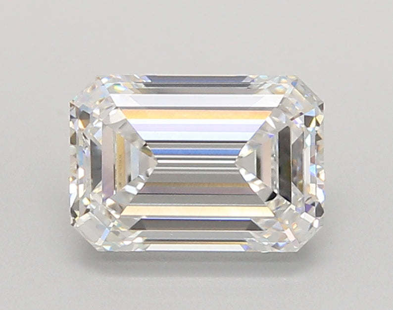 2.01 Carat Emerald Shaped, Ideal Cut, E Color, FL Clarity, IGI Certified Lab Grown Diamond