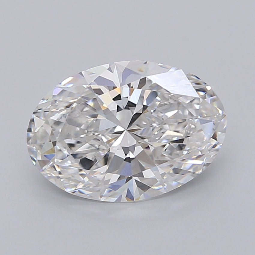 3.04 Carat Oval Shaped, Excellent Cut, E Color, VVS2 Clarity, IGI Certified Lab Grown Diamond