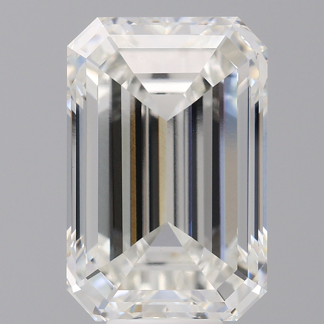 11.06 Carat Emerald Shaped, Excellent Cut, F Color, VS1 Clarity, IGI Certified Lab Grown Diamond