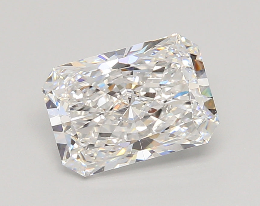 2.07 Carat Radiant Shaped, Ideal Cut, D Color, VVS2 Clarity, IGI Certified Lab Grown Diamond