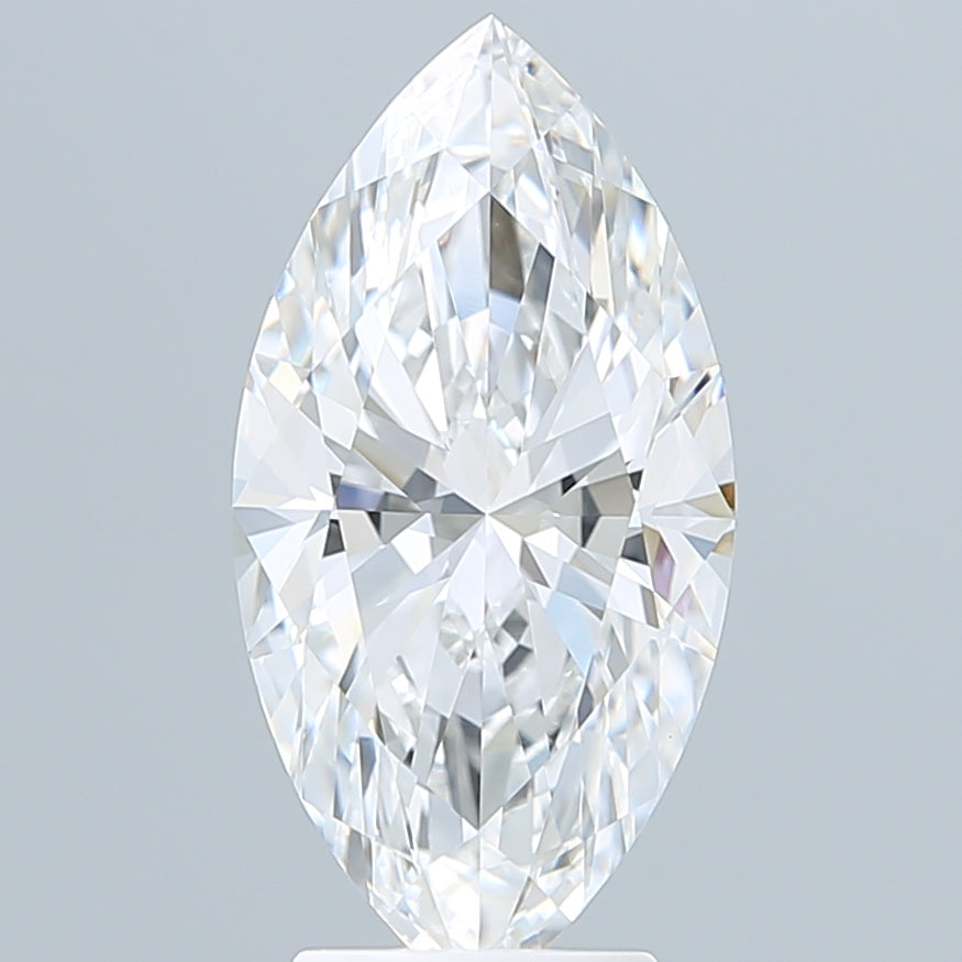 3.89 Carat Marquise Shaped, Ideal Cut, E Color, IF Clarity, IGI Certified Lab Grown Diamond
