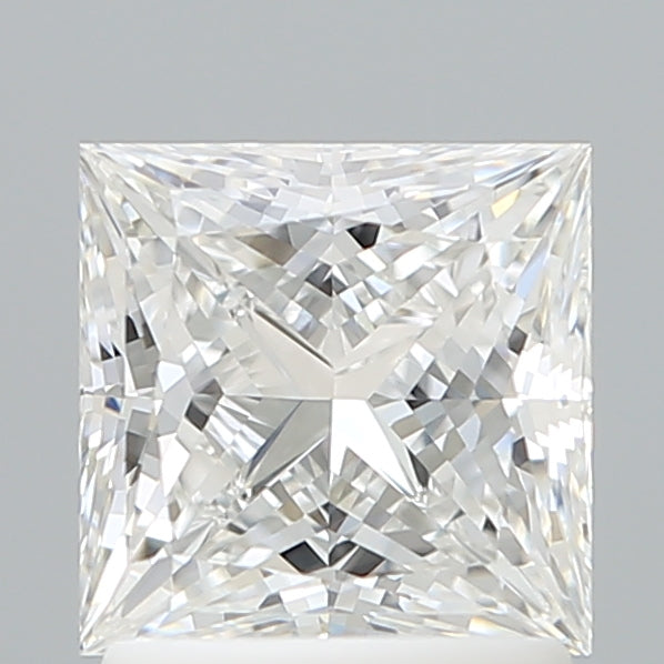 1.56 Carat Princess Shaped, Excellent Cut, D Color, VVS2 Clarity, IGI Certified Lab Grown Diamond