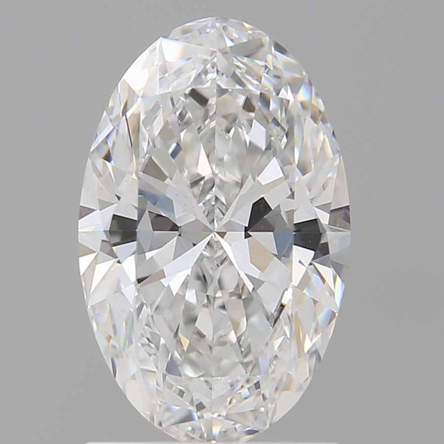 1.59 Carat Oval Shaped, Ideal Cut, D Color, VS1 Clarity, IGI Certified Lab Grown Diamond