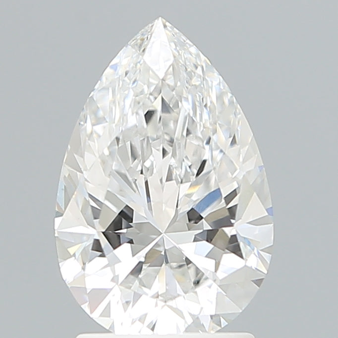 2.10 Carat Pear Shaped, Ideal Cut, E Color, VVS2 Clarity, IGI Certified Lab Grown Diamond
