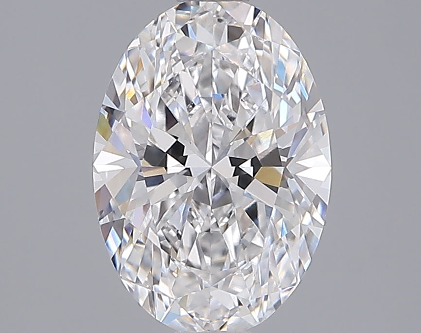2.01 Carat Oval Shaped, Ideal Cut, D Color, VVS2 Clarity, IGI Certified Lab Grown Diamond