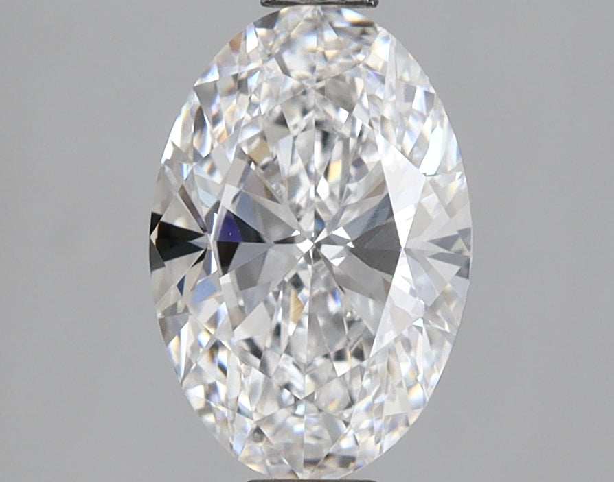 1.55 Carat Oval Shaped, Ideal Cut, D Color, VVS1 Clarity, IGI Certified Lab Grown Diamond