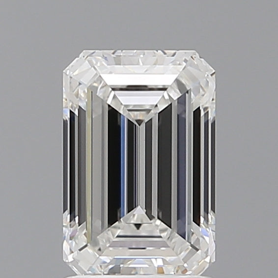1.58 Carat Emerald Shaped, Ideal Cut, E Color, VVS2 Clarity, IGI Certified Lab Grown Diamond