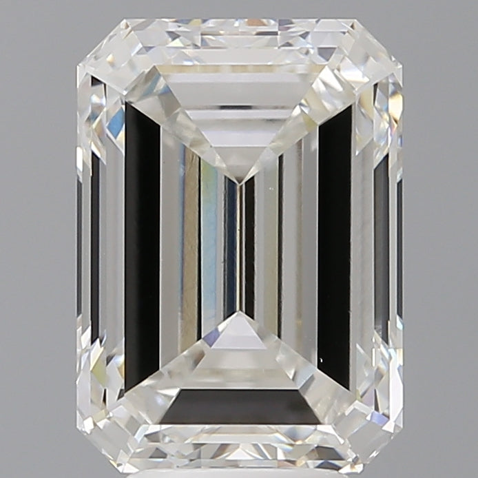 5.52 Carat Emerald Shaped, Excellent Cut, F Color, VVS2 Clarity, IGI Certified Lab Grown Diamond