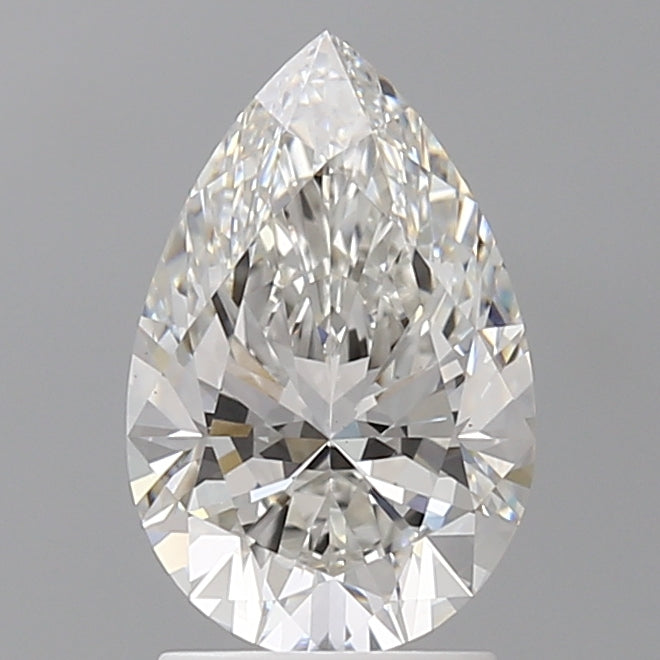 2.10 Carat Pear Shaped, Ideal Cut, F Color, VS1 Clarity, IGI Certified Lab Grown Diamond