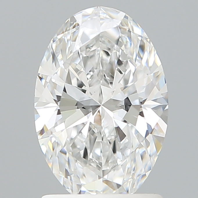 1.57 Carat Oval Shaped, Ideal Cut, D Color, VVS2 Clarity, IGI Certified Lab Grown Diamond