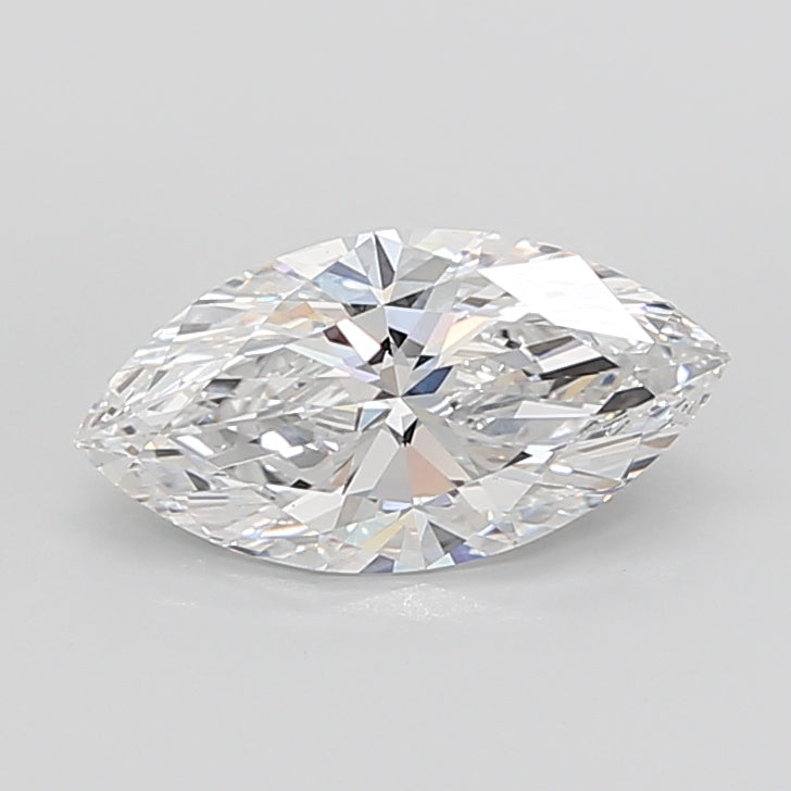 5.04 Carat Marquise Shaped, Ideal Cut, D Color, VVS2 Clarity, IGI Certified Lab Grown Diamond
