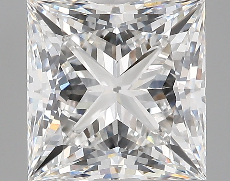3.89 Carat Princess Shaped, Very Good Cut, E Color, VVS1 Clarity, IGI Certified Lab Grown Diamond