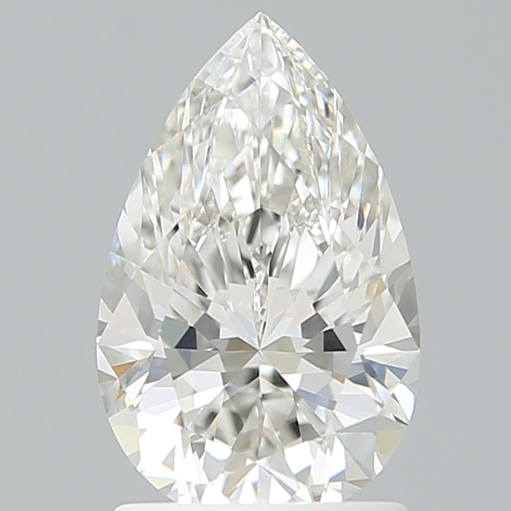 1.57 Carat Pear Shaped, Ideal Cut, F Color, VVS2 Clarity, IGI Certified Lab Grown Diamond