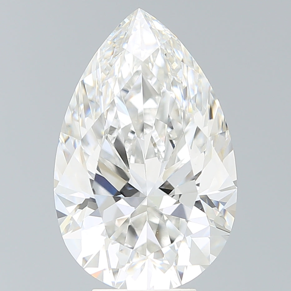 6.88 Carat Pear Shaped, Excellent Cut, G Color, VVS2 Clarity, IGI Certified Lab Grown Diamond