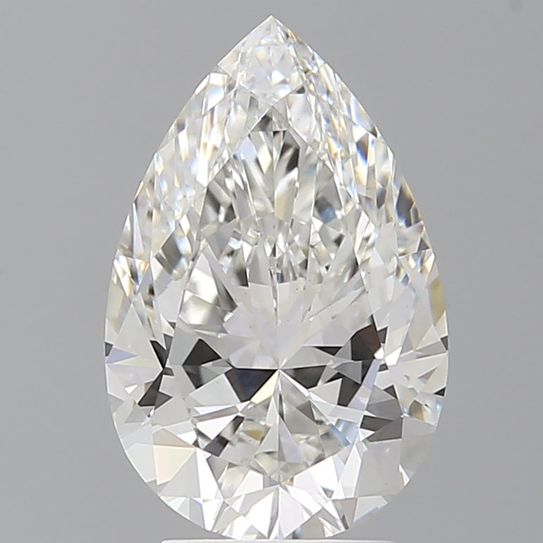 3.60 Carat Pear Shaped, Ideal Cut, E Color, VS1 Clarity, IGI Certified Lab Grown Diamond