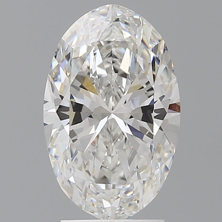 3.05 Carat Oval Shaped, Ideal Cut, E Color, VVS2 Clarity, IGI Certified Lab Grown Diamond