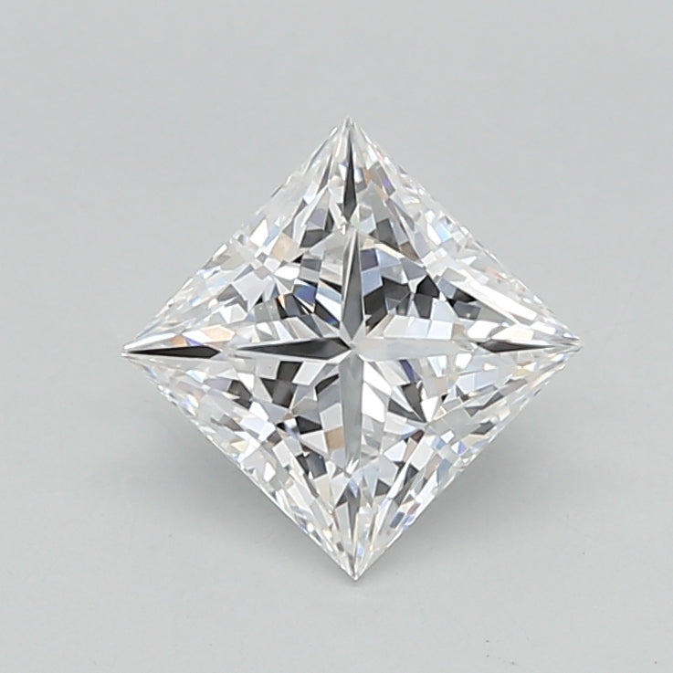 1.04 Carat Princess Shaped, Ideal Cut, D Color, VS1 Clarity, IGI Certified Lab Grown Diamond