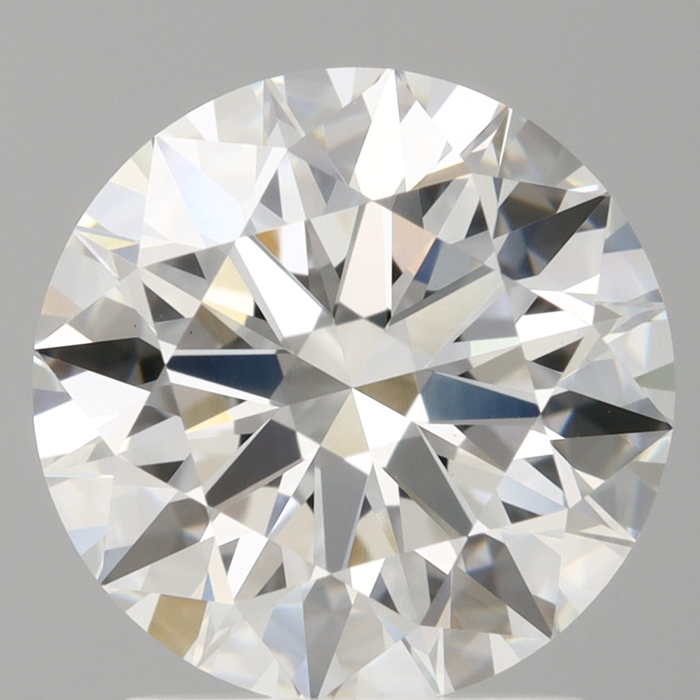 2.10 Carat Round Shaped, Ideal Cut, E Color, VVS2 Clarity, IGI Certified Lab Grown Diamond
