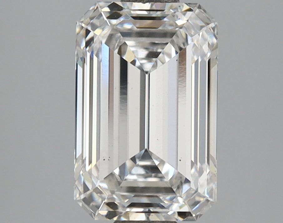 2.55 Carat Emerald Shaped, Ideal Cut, E Color, VS2 Clarity, IGI Certified Lab Grown Diamond