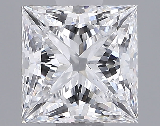 1.33 Carat Princess Shaped, Ideal Cut, D Color, VS2 Clarity, IGI Certified Lab Grown Diamond