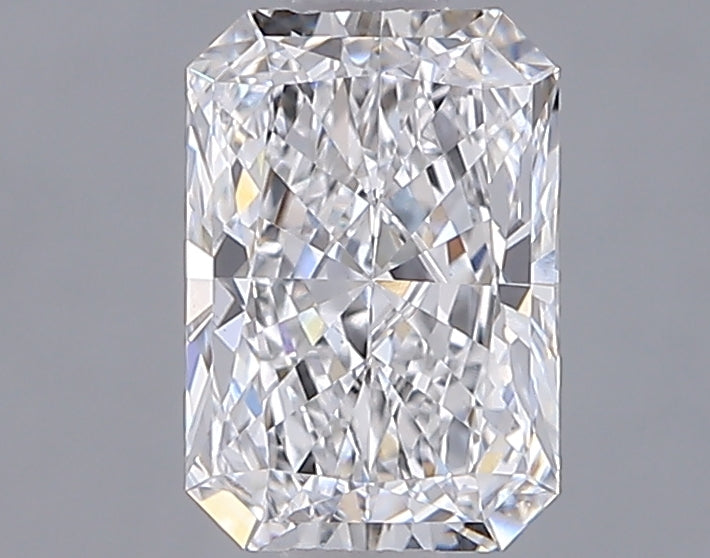 1.30 Carat Radiant Shaped, Ideal Cut, D Color, VVS2 Clarity, IGI Certified Lab Grown Diamond
