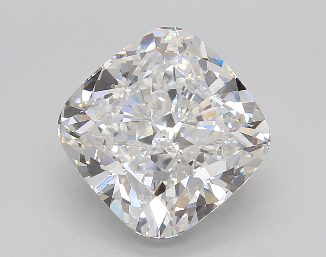 5.03 Carat Cushion Shaped, Ideal Cut, E Color, VVS2 Clarity, IGI Certified Lab Grown Diamond