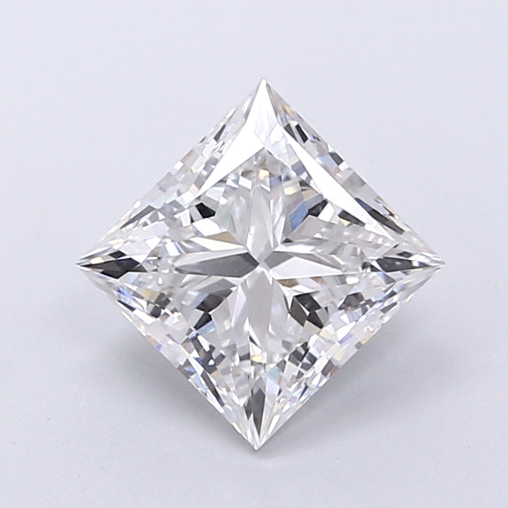 1.77 Carat Princess Shaped, Very Good Cut, E Color, VVS2 Clarity, IGI Certified Lab Grown Diamond