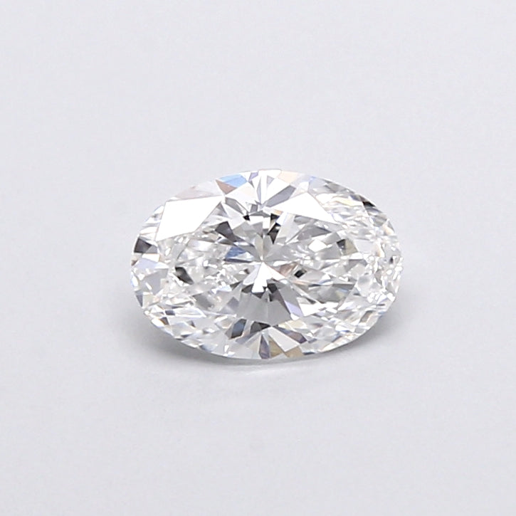 0.58 Carat Oval Shaped, Very Good Cut, D Color, VVS2 Clarity, IGI Certified Lab Grown Diamond