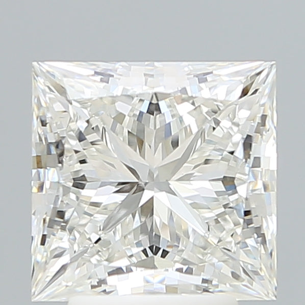 3.69 Carat Princess Shaped, Excellent Cut, G Color, VVS2 Clarity, IGI Certified Lab Grown Diamond