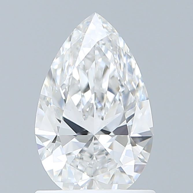 1.05 Carat Pear Shaped, Ideal Cut, D Color, VVS2 Clarity, IGI Certified Lab Grown Diamond