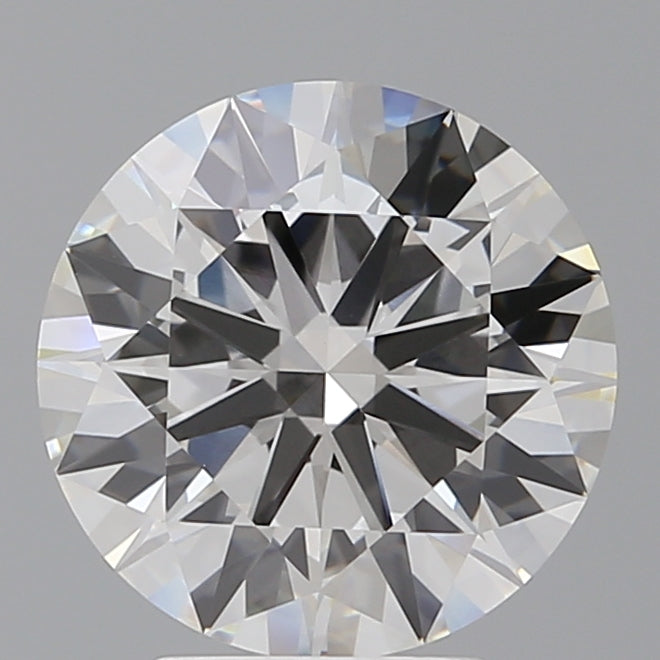 4.04 Carat Round Shaped, Excellent Cut, F Color, VVS2 Clarity, IGI Certified Lab Grown Diamond