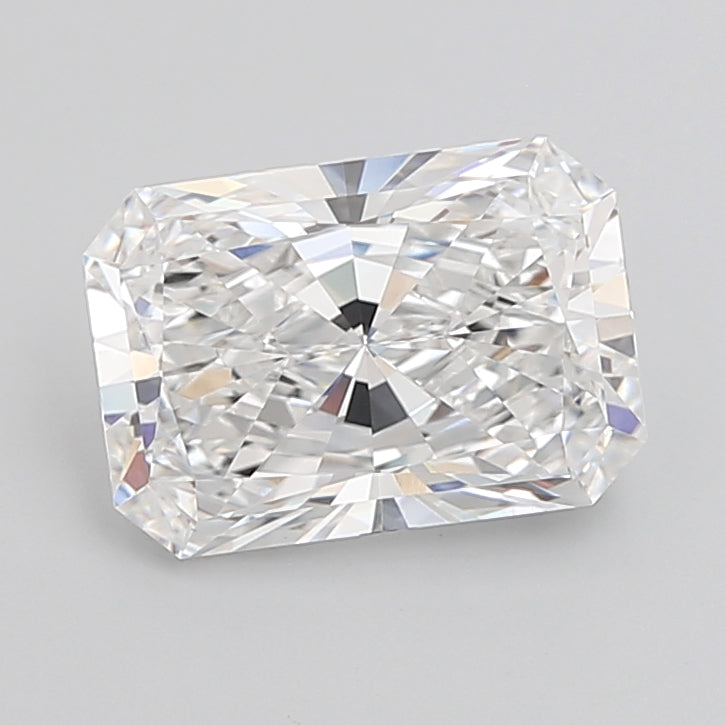 3.60 Carat Radiant Shaped, Ideal Cut, E Color, VVS2 Clarity, IGI Certified Lab Grown Diamond