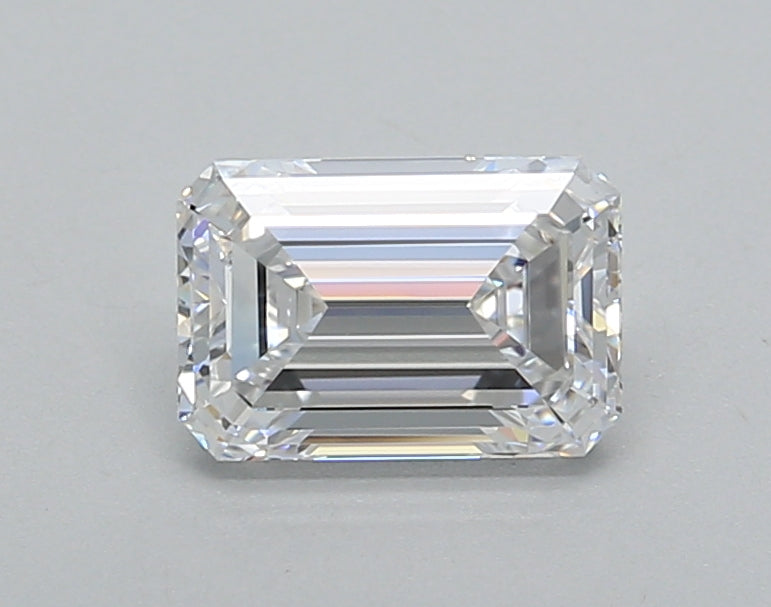 1.00 Carat Emerald Shaped, Very Good Cut, D Color, VS1 Clarity, IGI Certified Lab Grown Diamond