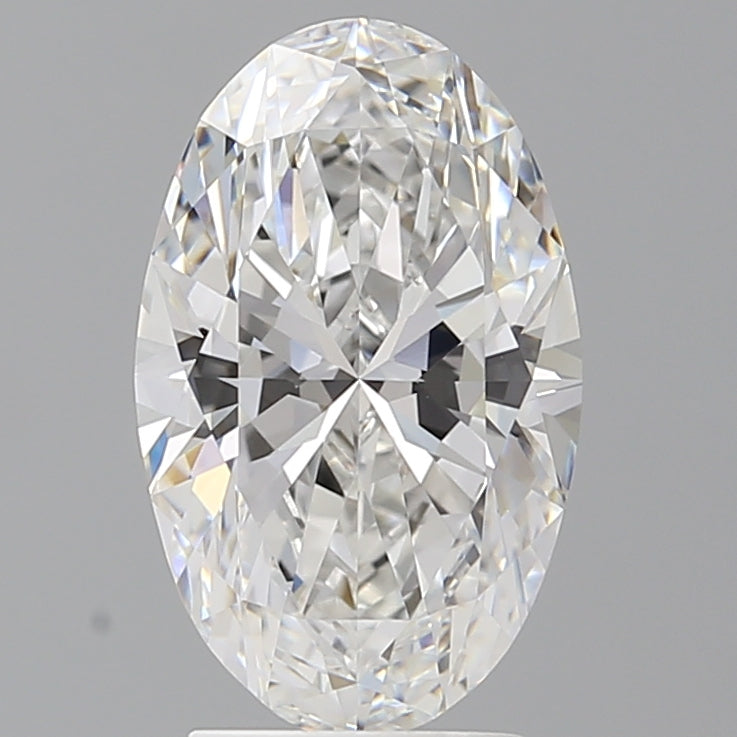 3.09 Carat Oval Shaped, Ideal Cut, E Color, VVS2 Clarity, IGI Certified Lab Grown Diamond