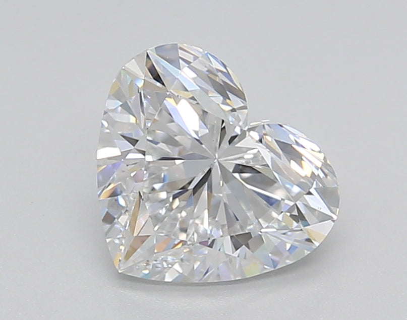 1.50 Carat Heart Shaped, Ideal Cut, D Color, VS1 Clarity, GIA Certified Lab Grown Diamond